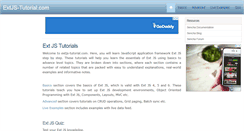 Desktop Screenshot of extjs-tutorial.com